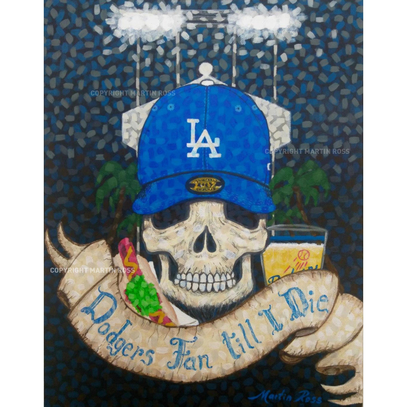 Dodgers Skull 